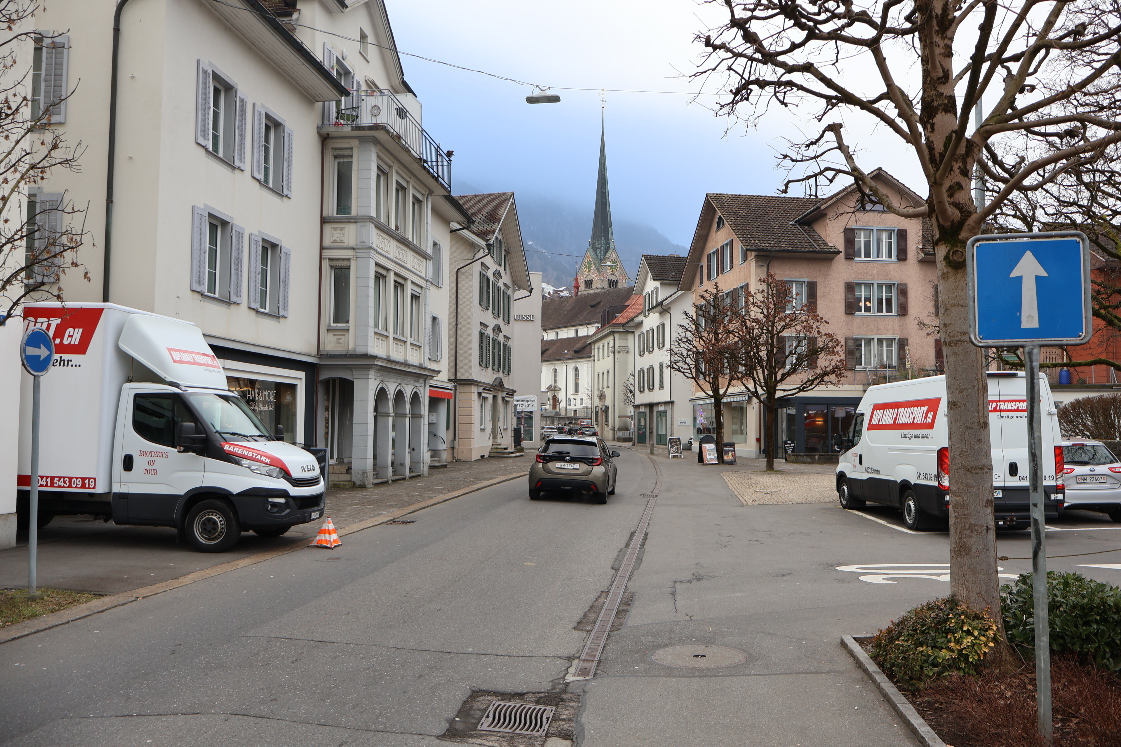 Umzugsfirma Abplanalp Transport GmbH unterwegs für einen Umzug in Nidwalden